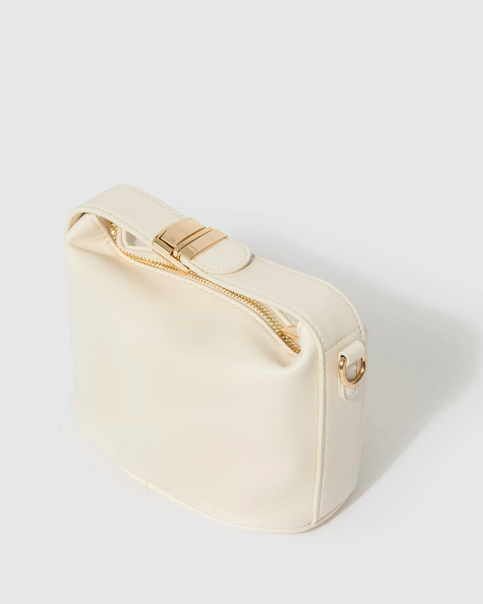 Ivory Lottie Mini Slouch Bag