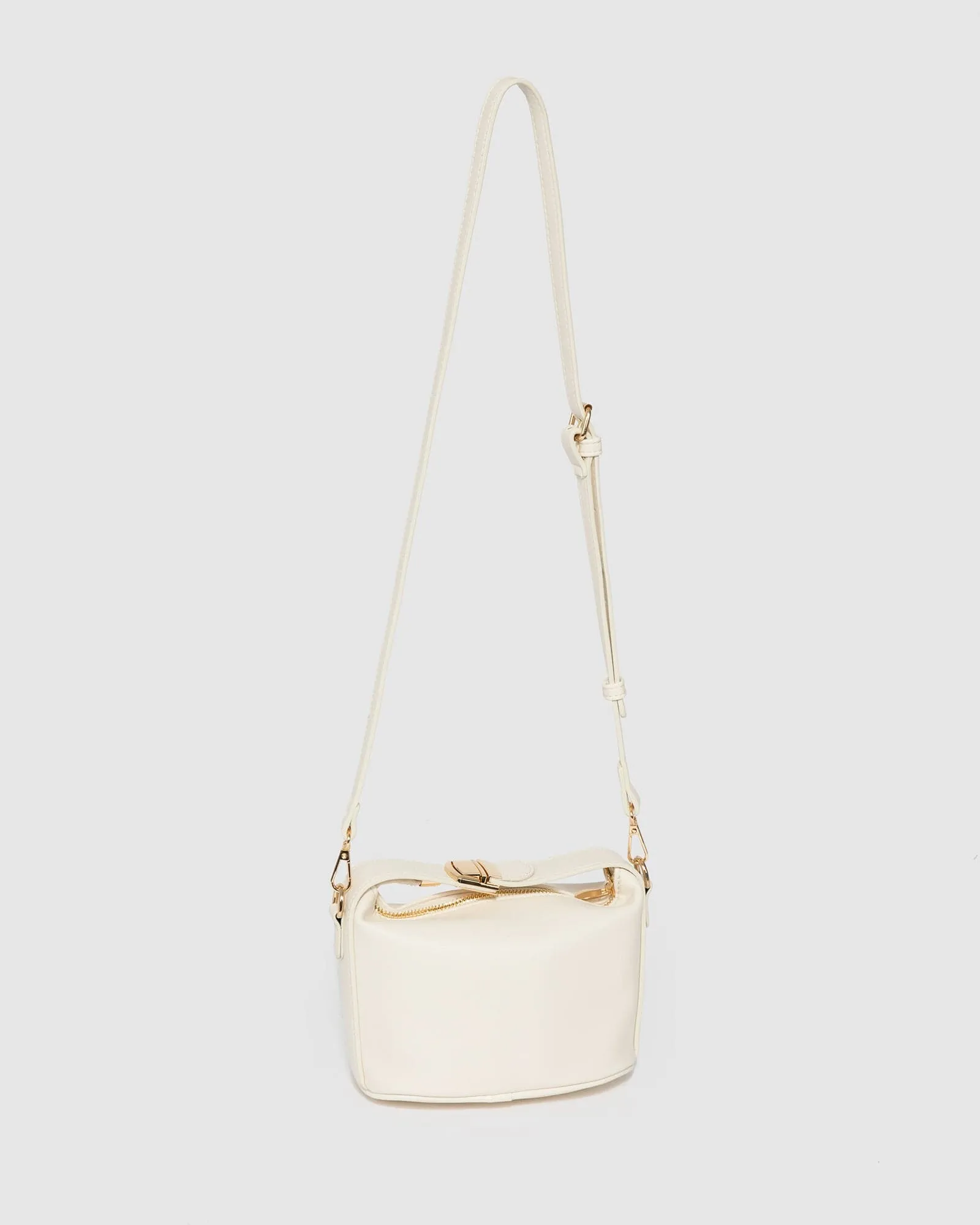 Ivory Lottie Mini Slouch Bag