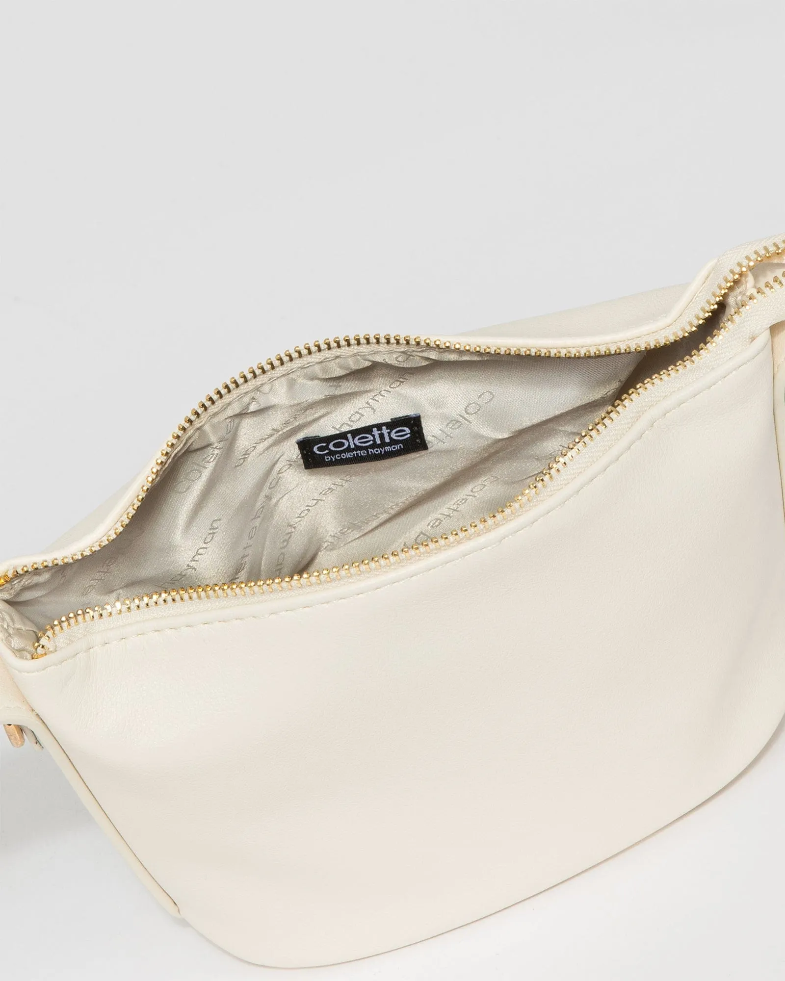 Ivory Lottie Mini Slouch Bag