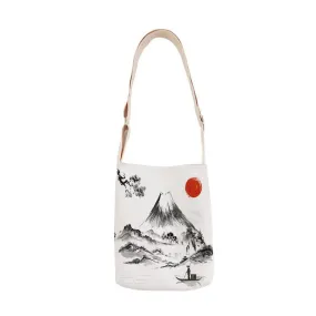 Japanese style ladies shoulder bag cotton linen handbag mini bag simple mini messenger bag casual messenger bag