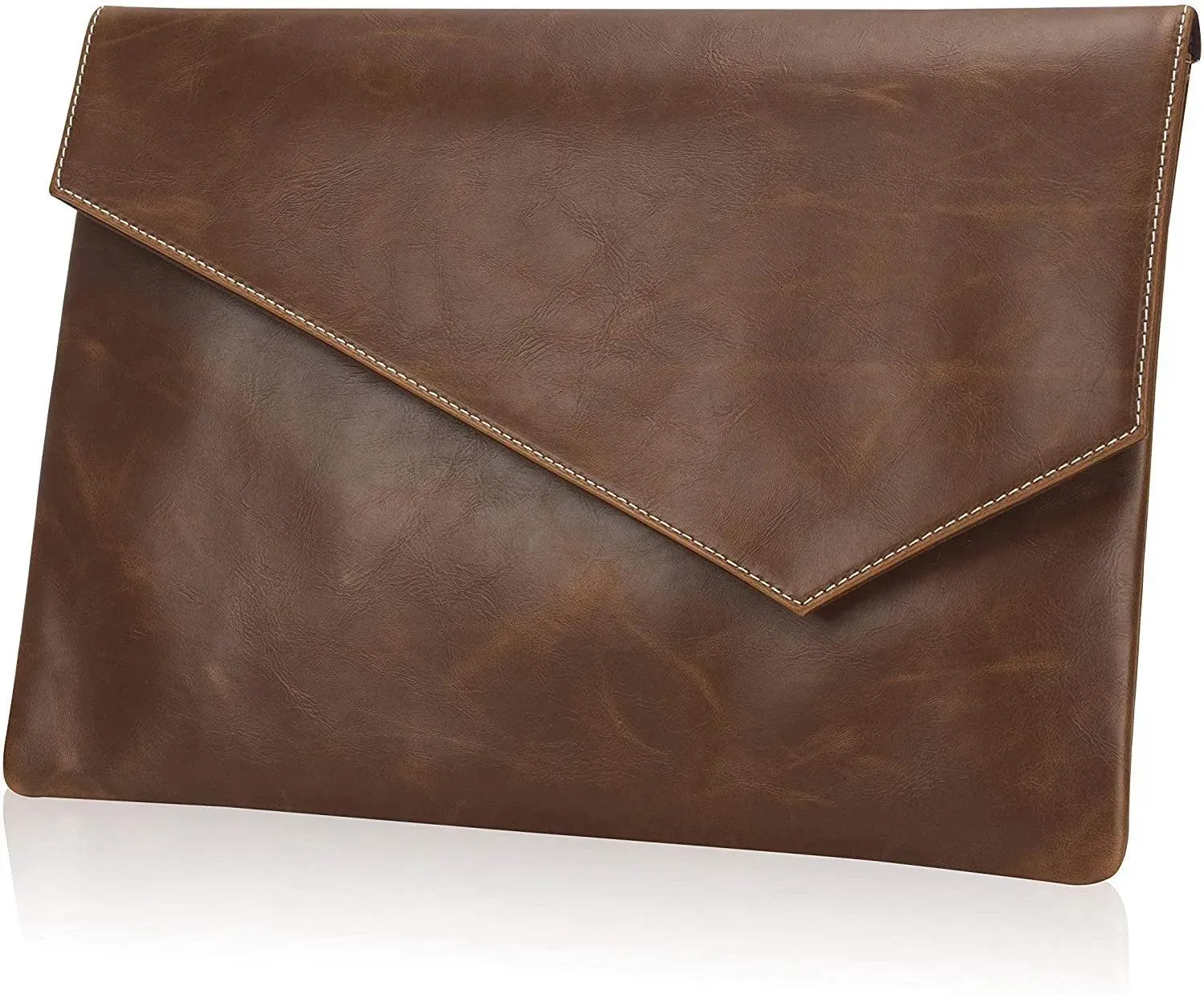 Leather Men's Vintage Clutch Business Bag