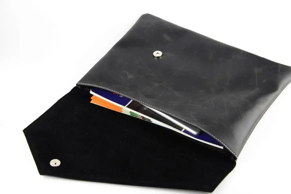 Leather Men's Vintage Clutch Business Bag