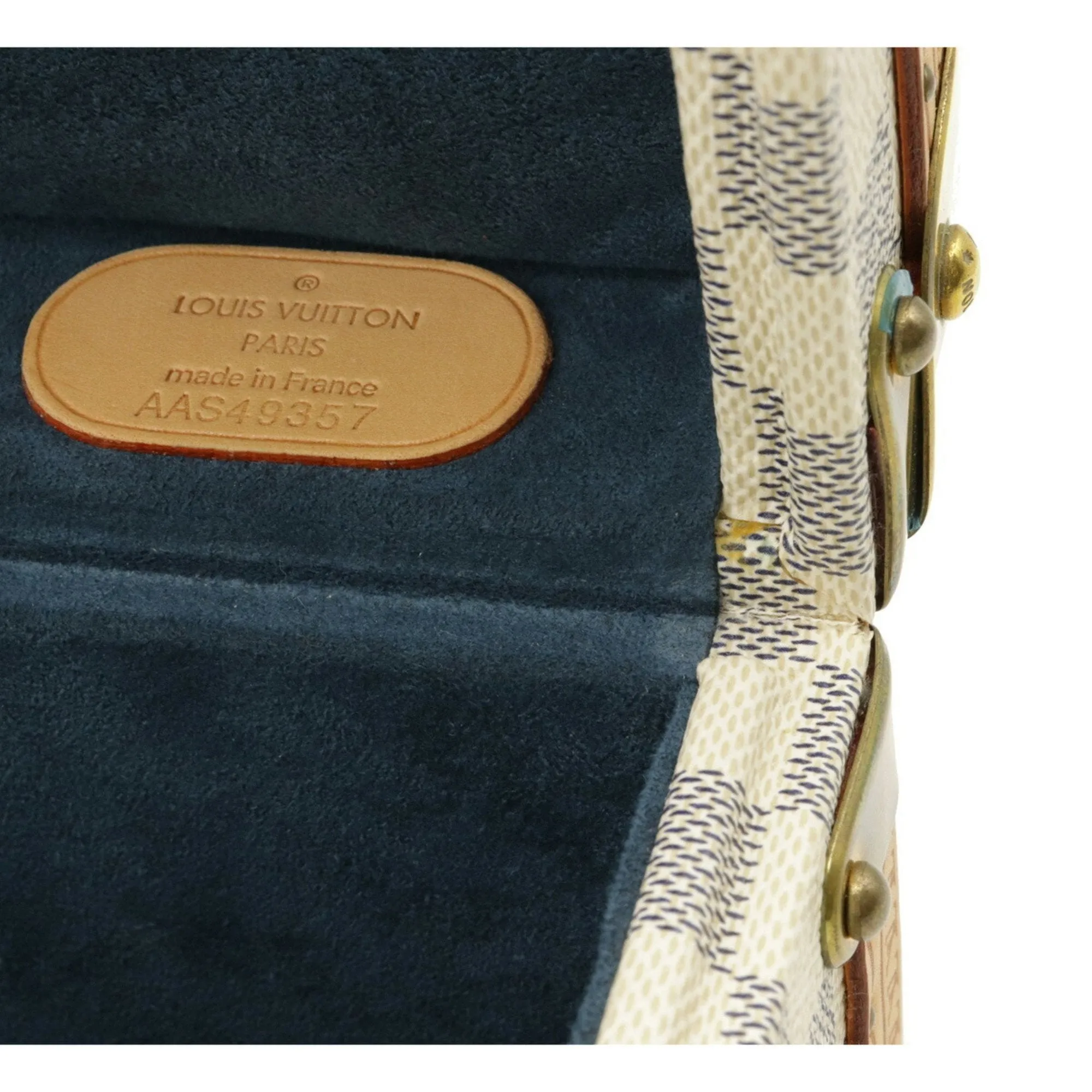 Louis Vuitton Damier Azur Coffret Tresor 24 Makeup Box Case Hard Trunk SP Order