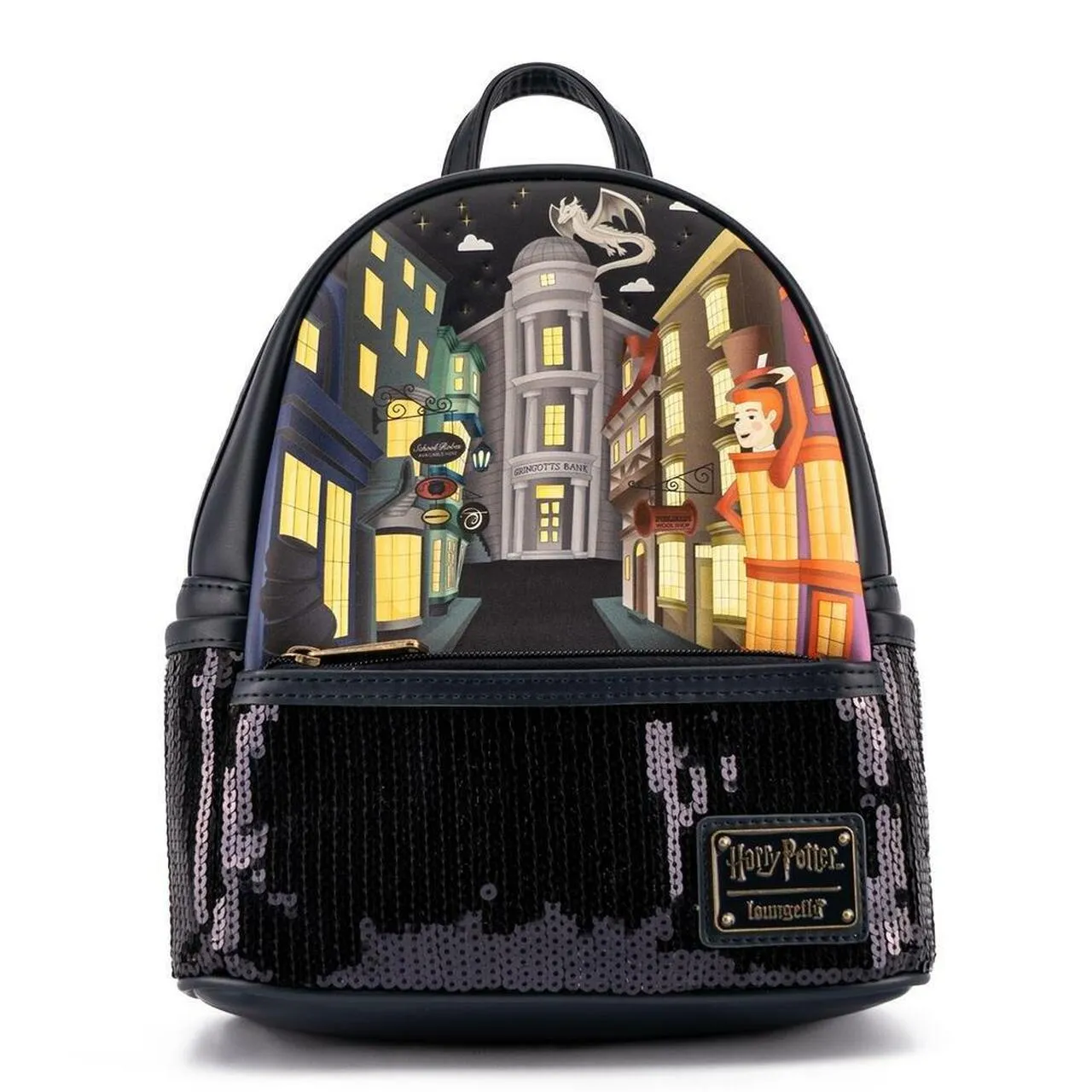 Loungefly x Harry Potter Diagon Alley Sequin Mini Backpack
