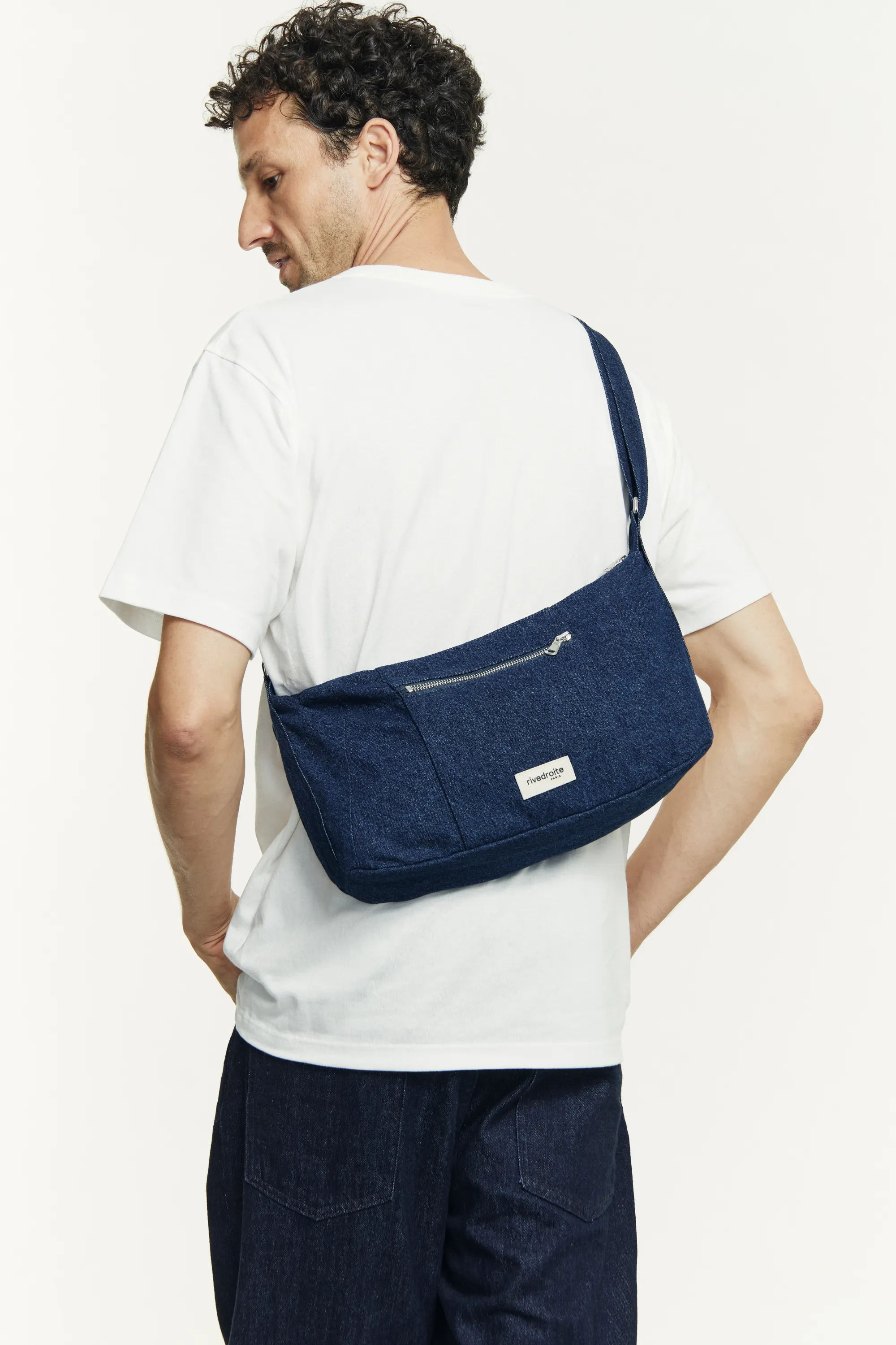 Mini Charlot the crossbody bag - Upcycled Raw Denim