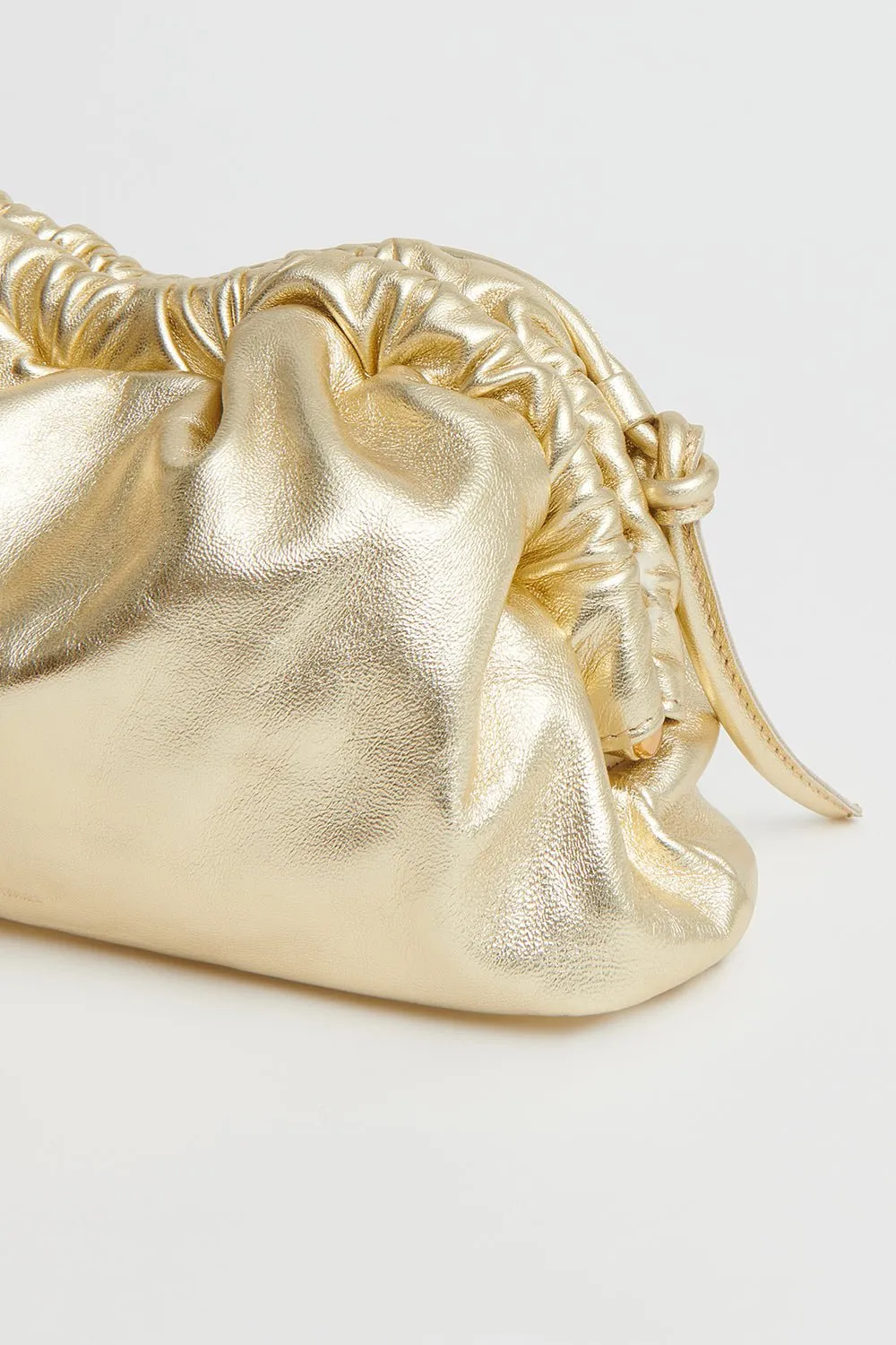 Mini Cloud Clutch - Gold