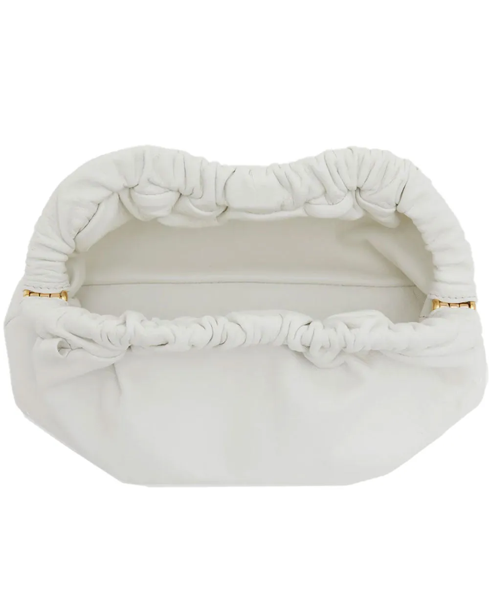 Mini Cloud Clutch in Bianca