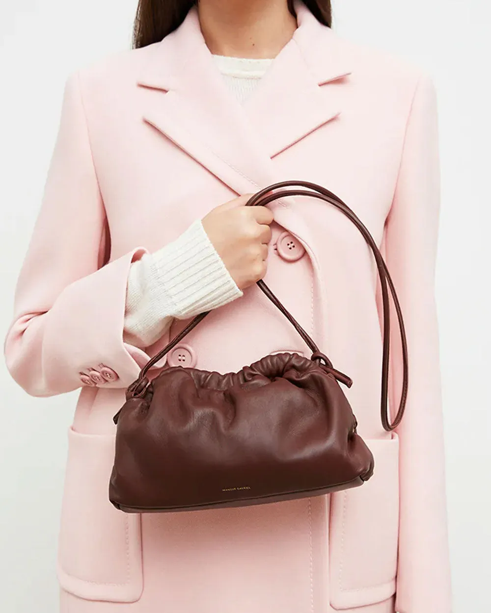 Mini Cloud Clutch in Chocolate