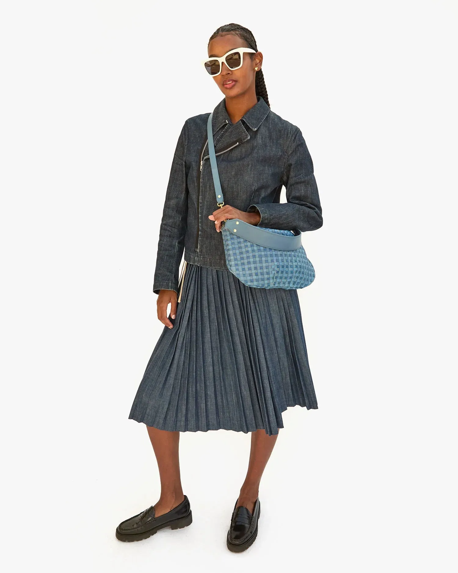 Moyen Messenger Woven ~ Denim