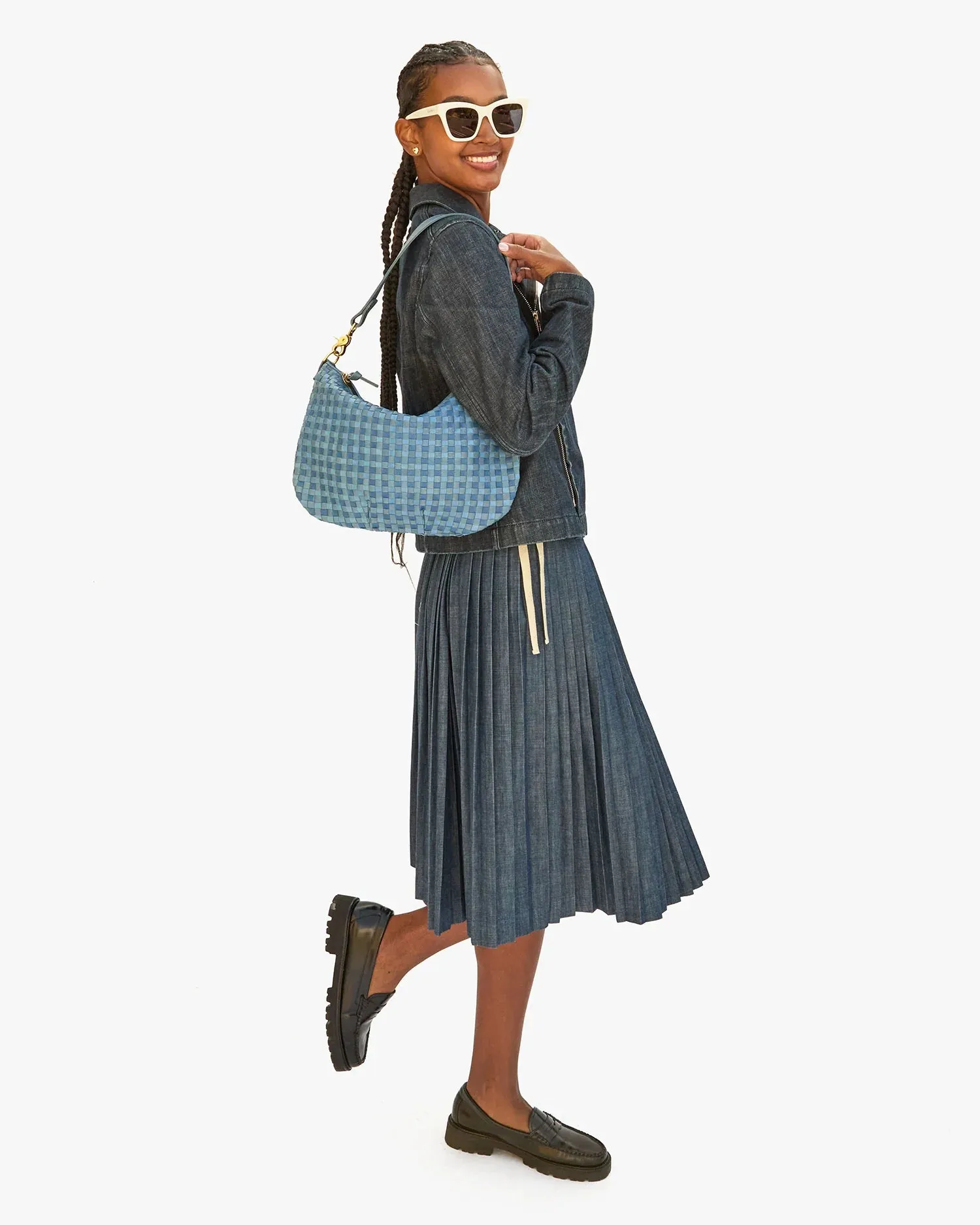 Moyen Messenger Woven ~ Denim