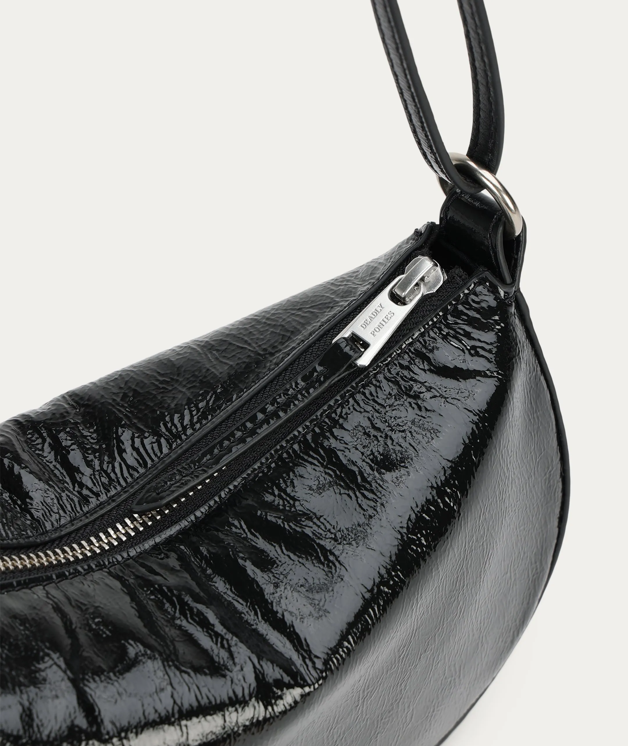 Mr Sling Micro - Black Patent/Silver