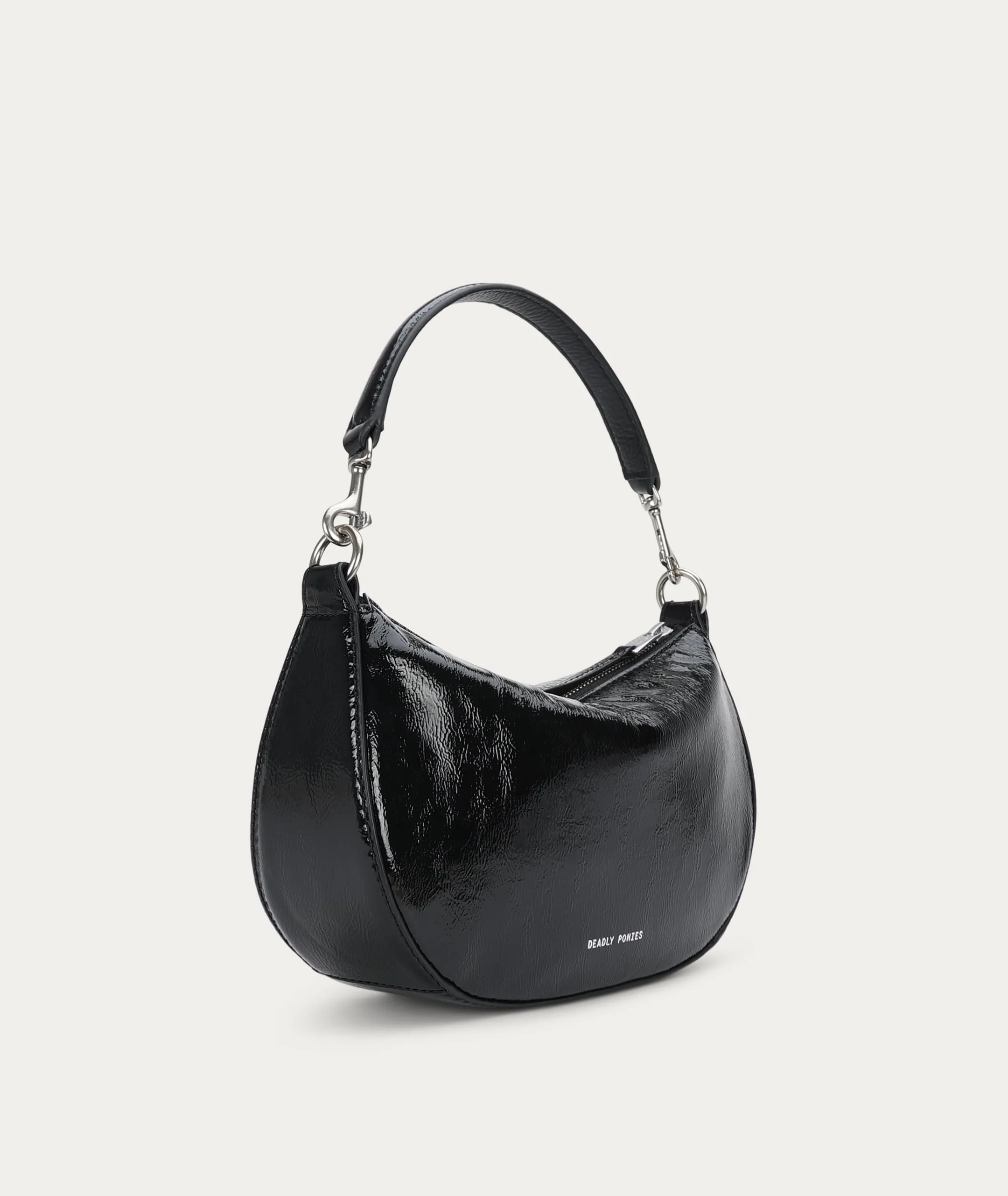Mr Sling Micro - Black Patent/Silver