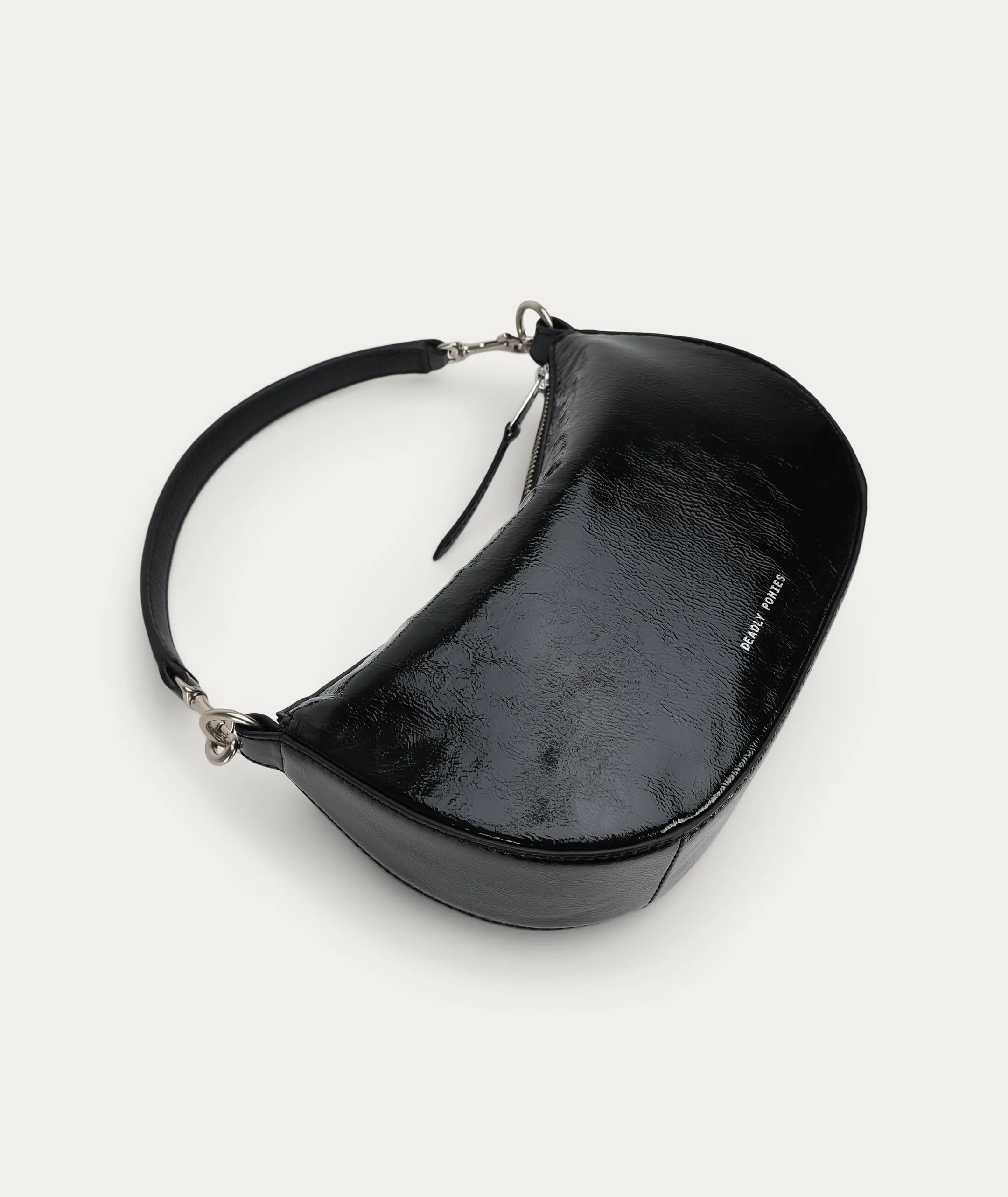 Mr Sling Micro - Black Patent/Silver