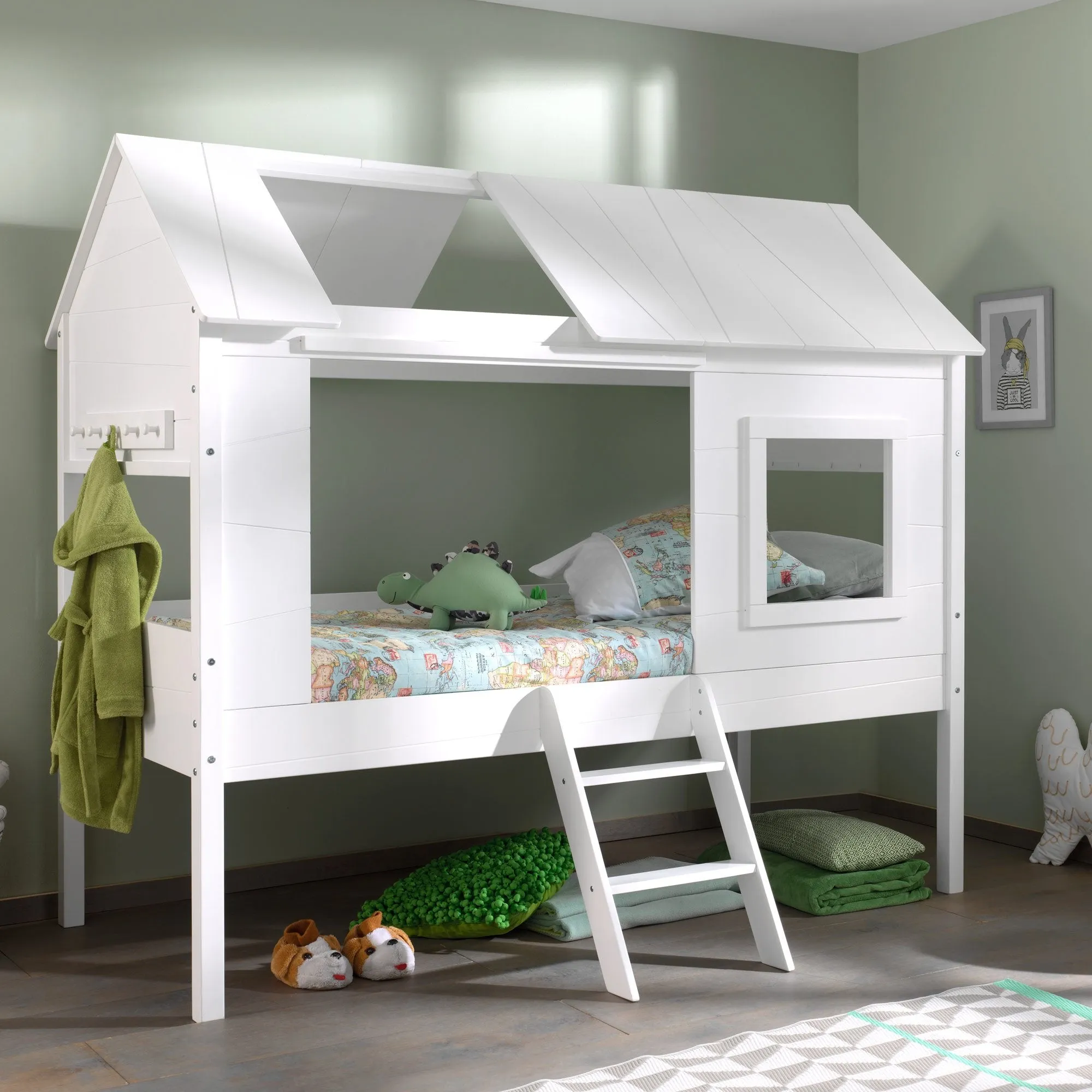 'My Den' Cabin Bed White - Single Size