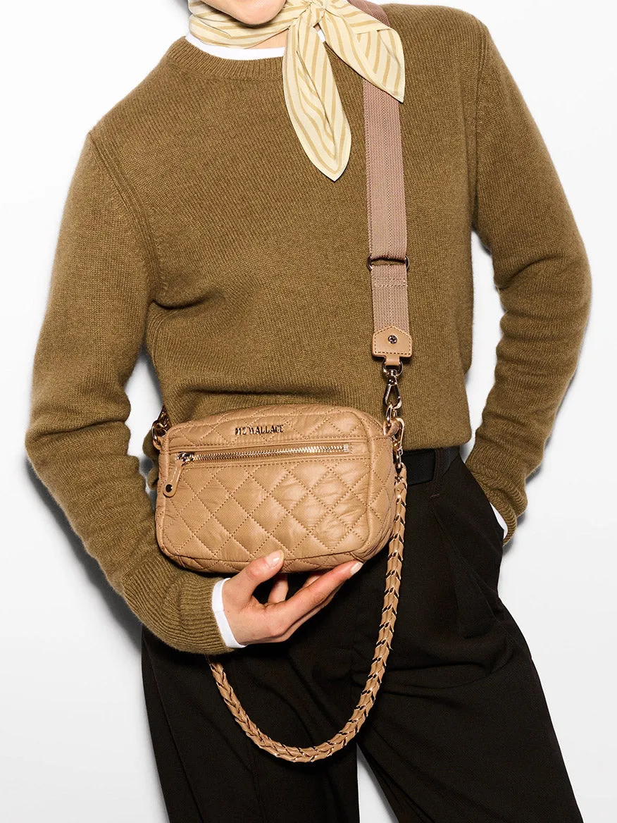 MZ Wallace Mini Crosby in Caramel Oxford