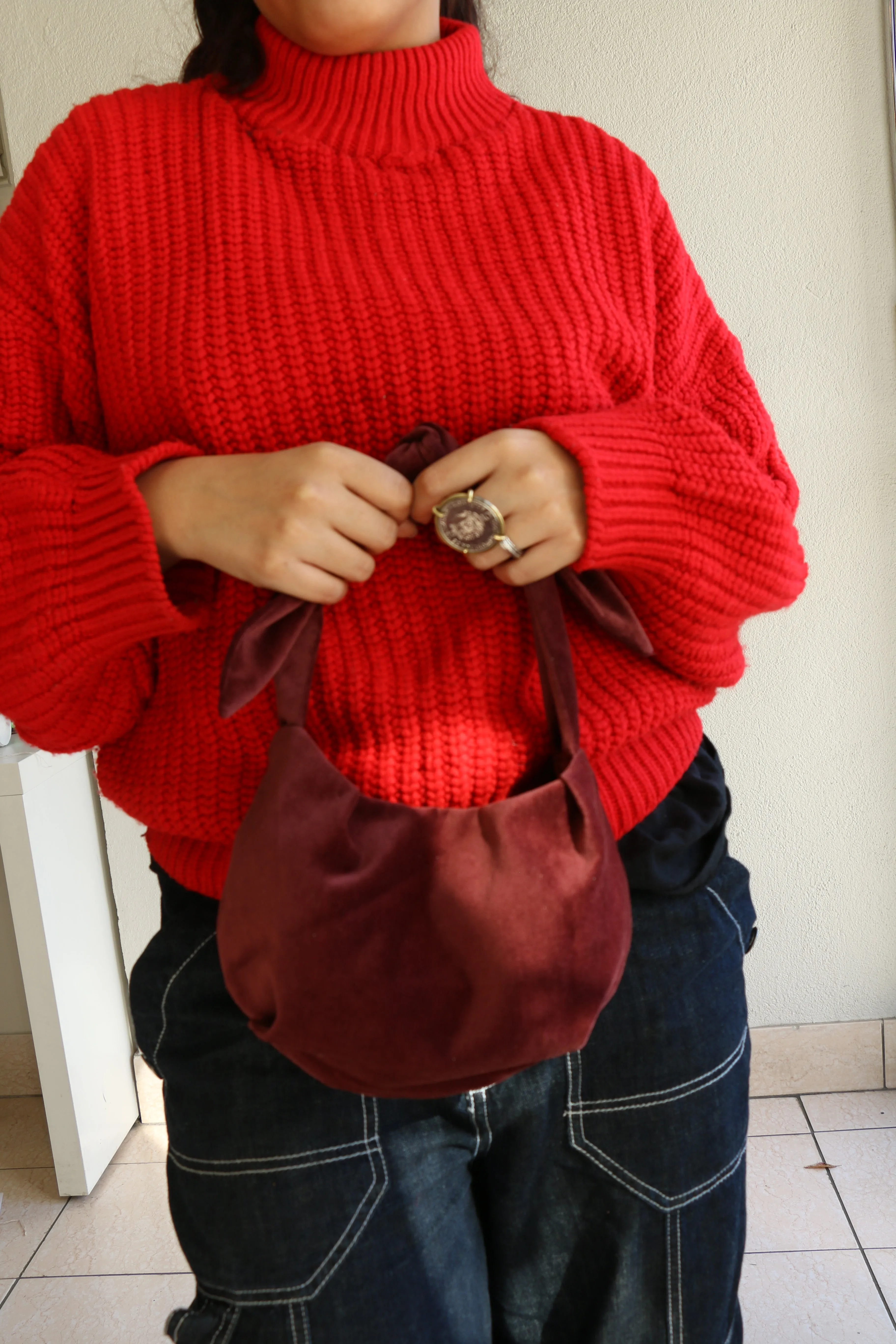 Natalie Mini Bag in Velvet
