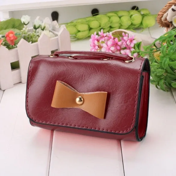 New Fashion Korean Women's Bow Mini Tote Clutch Handbag Shoulder Bag Cross Bag