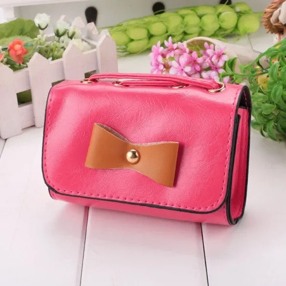 New Fashion Korean Women's Bow Mini Tote Clutch Handbag Shoulder Bag Cross Bag