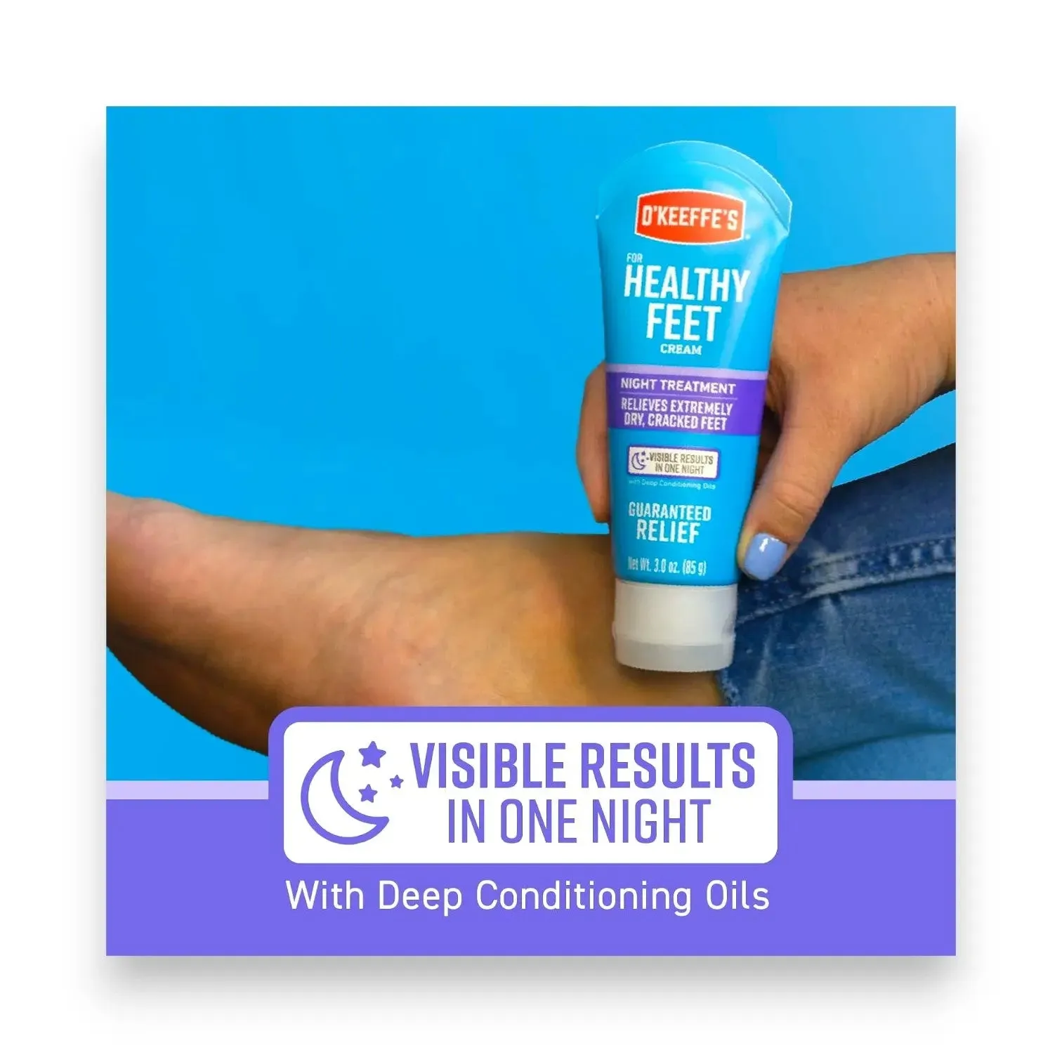 O Keeffes Healthy Feet Night Treatment Cream 85g