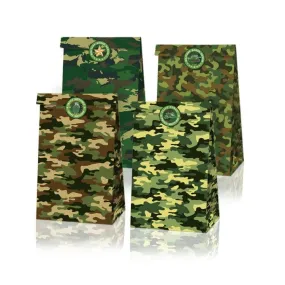 Paper Party Bag | Camouflage | 12 Pcs