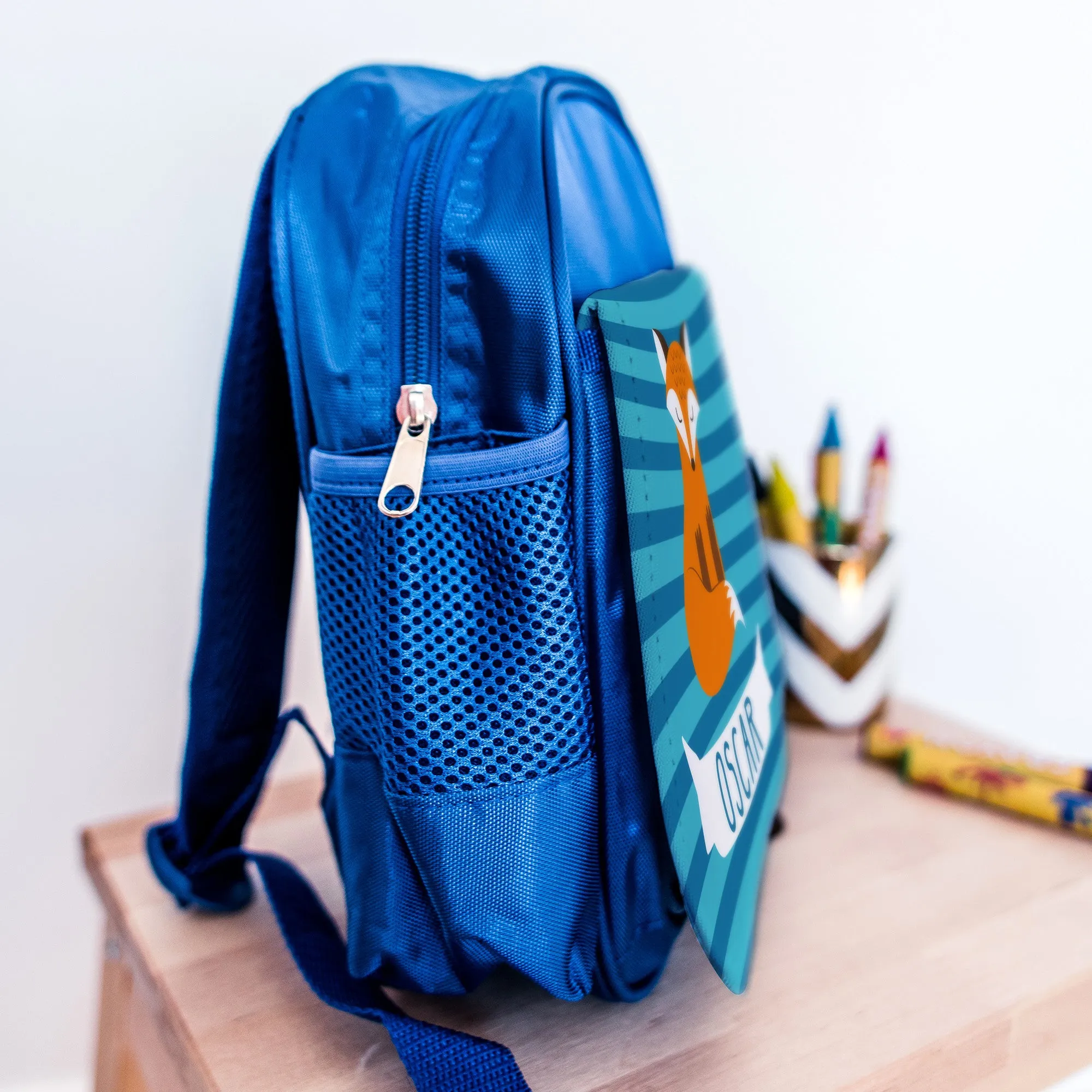Personalised Clever Fox Mini Backpack