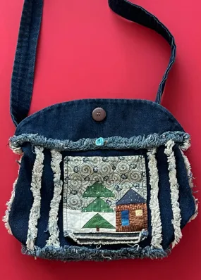 Rosebud Cabin Denim Purse