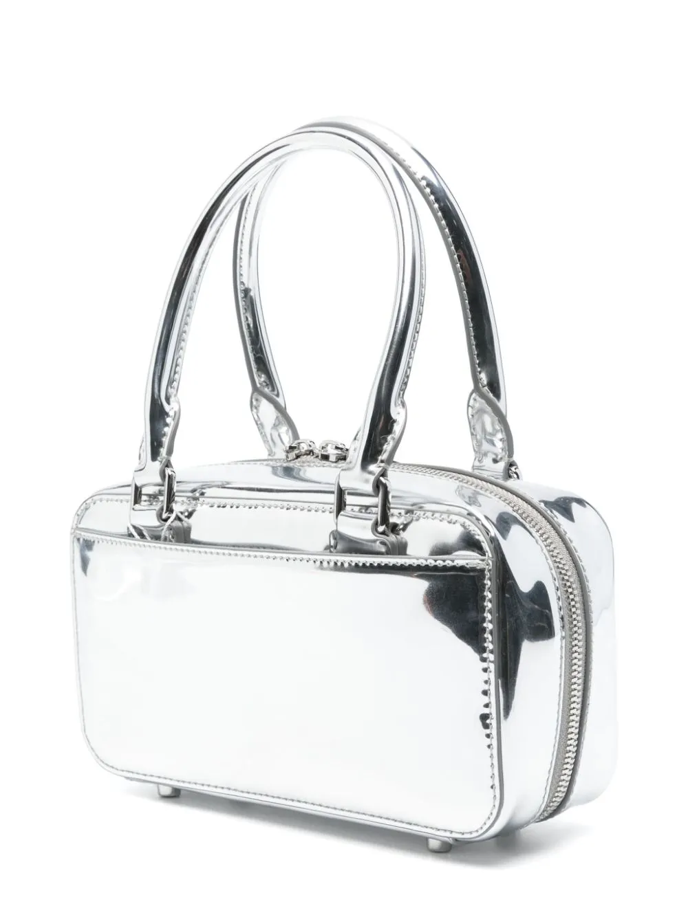 Self-Portrait mini leather tote bag