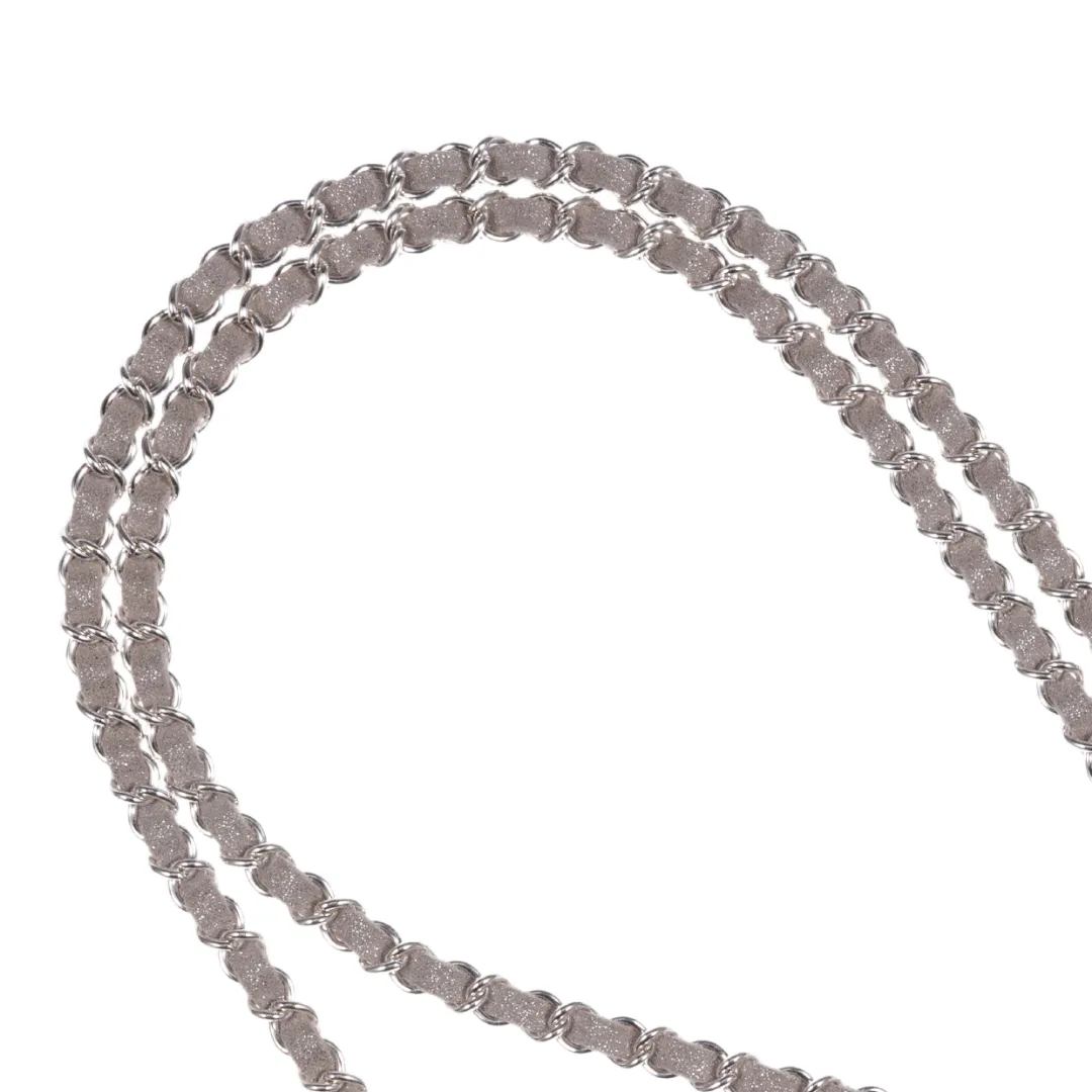 Silver on Silver Crossbody Phone Chain
