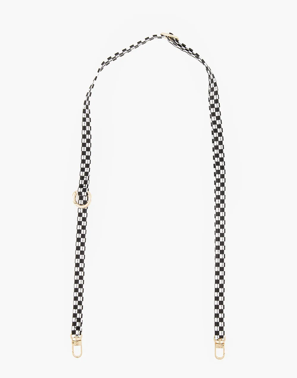 Single Black Checkered Phone Strap - Final Sale
