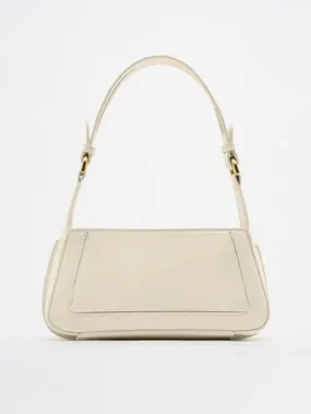 Square Faux Patent Finished Shoulder Bag