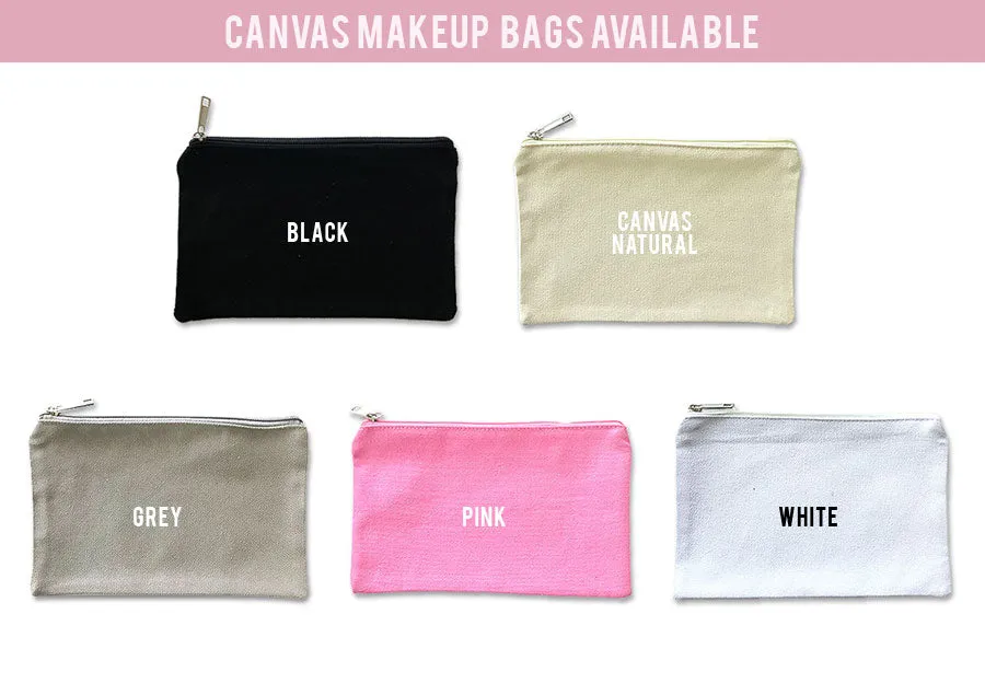 Three Letter Monogram Makeup Bag