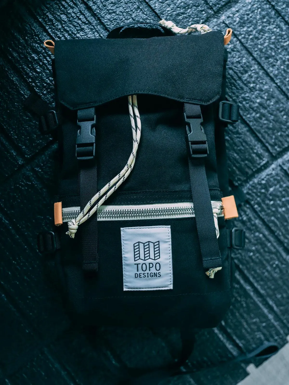 Topo Designs Rover Pack Mini Black Canvas