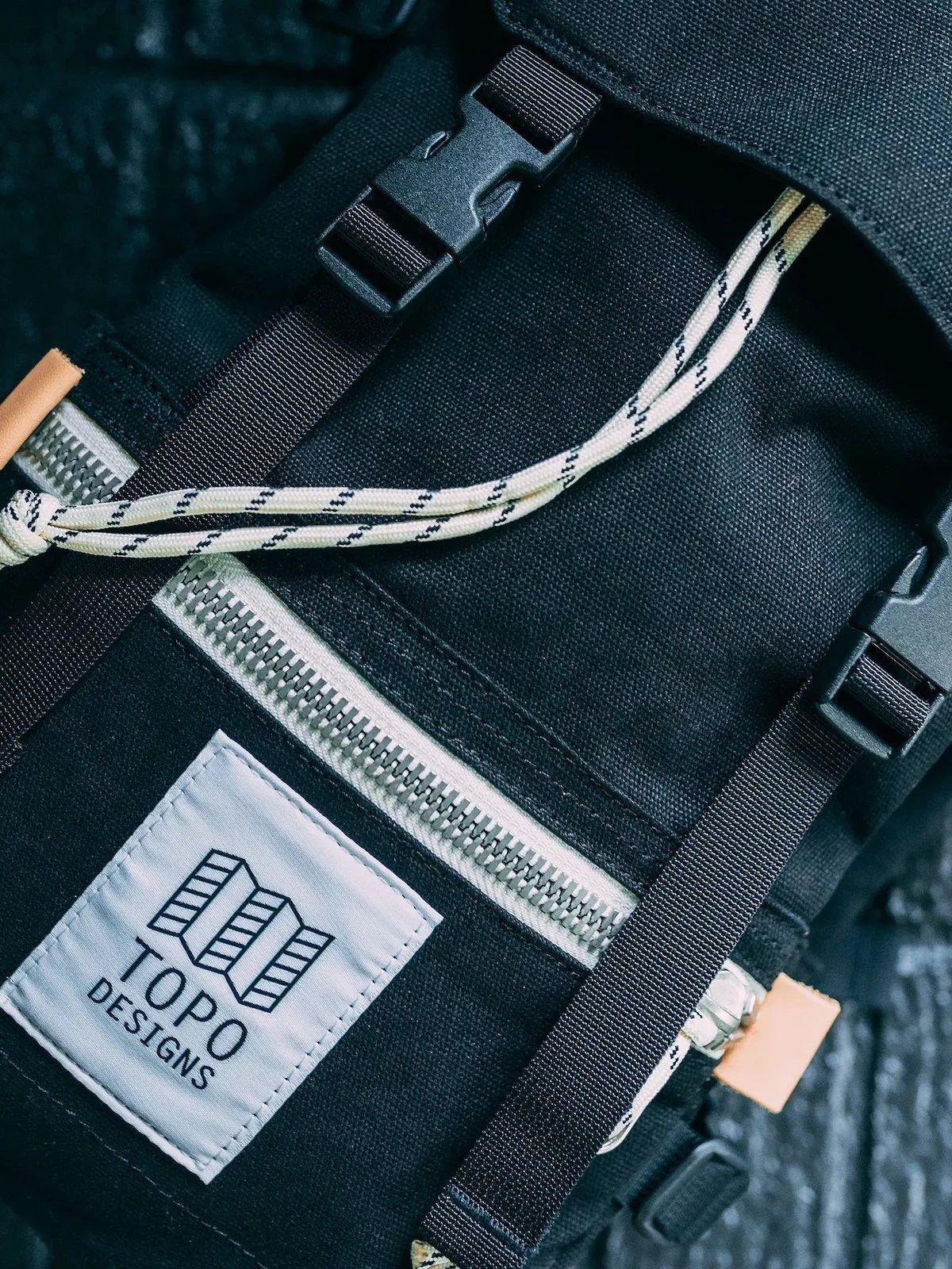 Topo Designs Rover Pack Mini Black Canvas