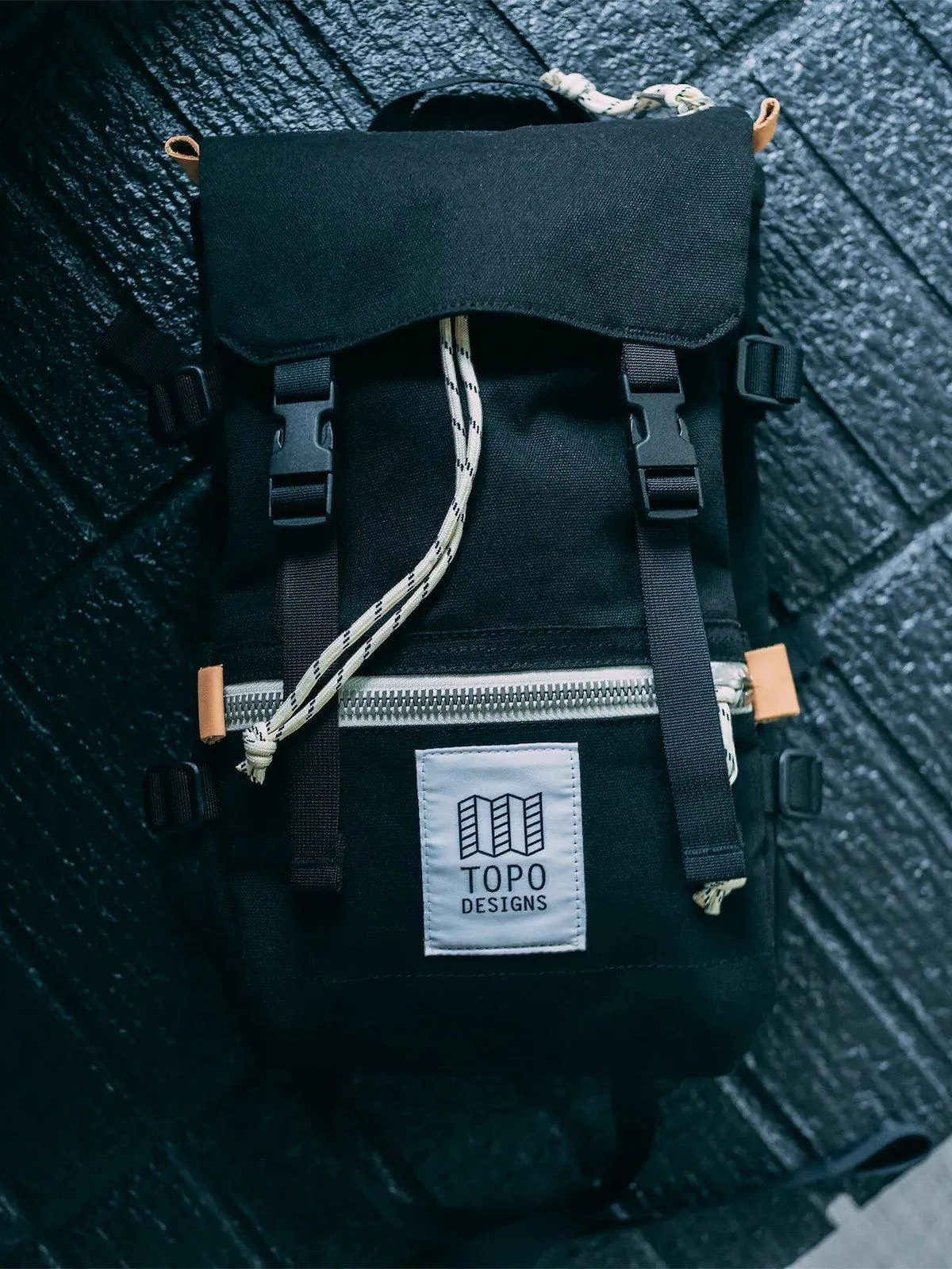 Topo Designs Rover Pack Mini Black Canvas