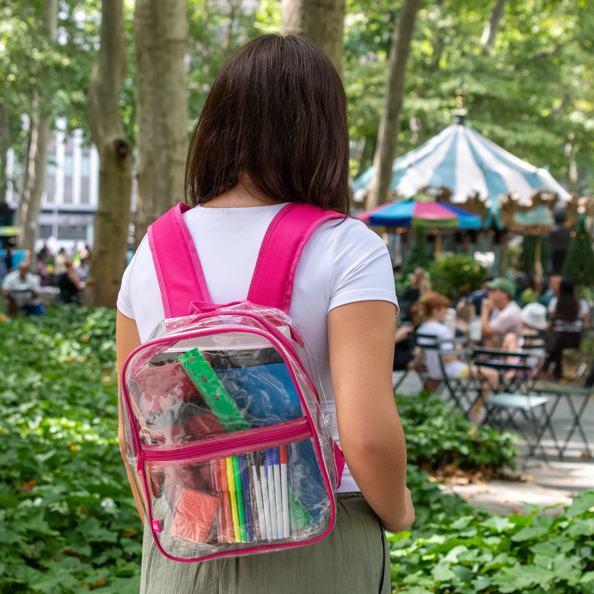Trailmaker Clear Mini Backpack - Four Color Choices