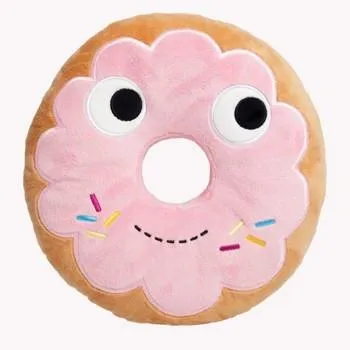 Yummy World 10" Pink Donut Plush Pillow